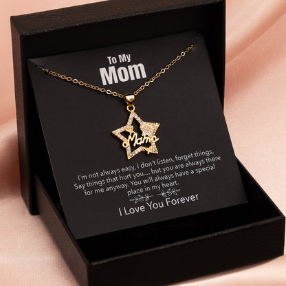 Flag Village Mother's Day Necklace Gift Box Love Necklace For Women Fine Jewelry Women Accessories Fashion Jewelry