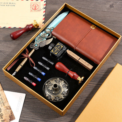 Flag Village Retro Notebook Gift Box Set For Boys And Girls