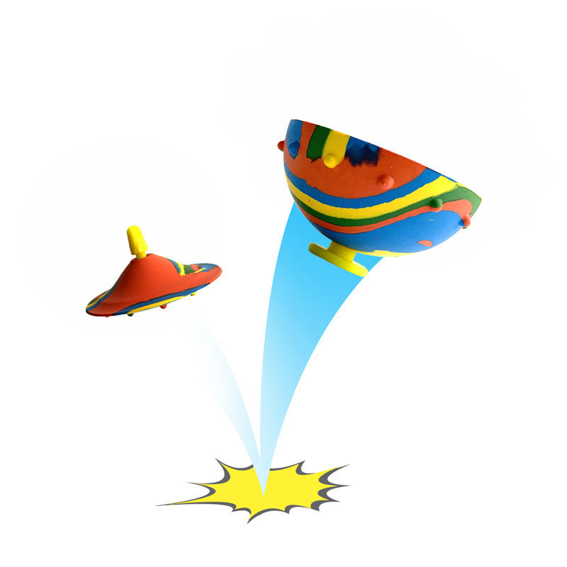 Flag Village Children Toys Camouflage Bounce Rubber Popping Bowls Novelty Elastic Hip Hop Jumps Fidget Toys Outdoor Funny Sports Gifts For Kids