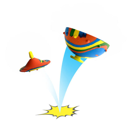 Flag Village Children Toys Camouflage Bounce Rubber Popping Bowls Novelty Elastic Hip Hop Jumps Fidget Toys Outdoor Funny Sports Gifts For Kids