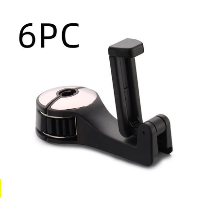 Flag Village Auto Tools Car Headrest Hook Phone Car Holder Car Hanger For A4 B6 Seat Back Hanger Storage Hook Phone Holder Auto Fastener Clip