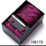 Flag Village Men's Business Formal Tie Six-piece Set Gift Box