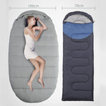 Flag Village Sleeping Bag Adult Outdoor Camping Adult Winter Thickening Cold Protection Single Widening