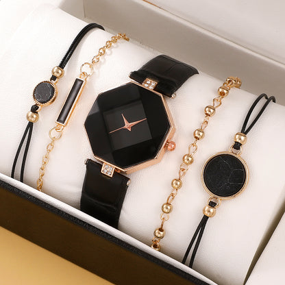 Flag Village Women's Watch Korean-style Retro Artistic Personalized Minority Trendy Quartz Gift Box