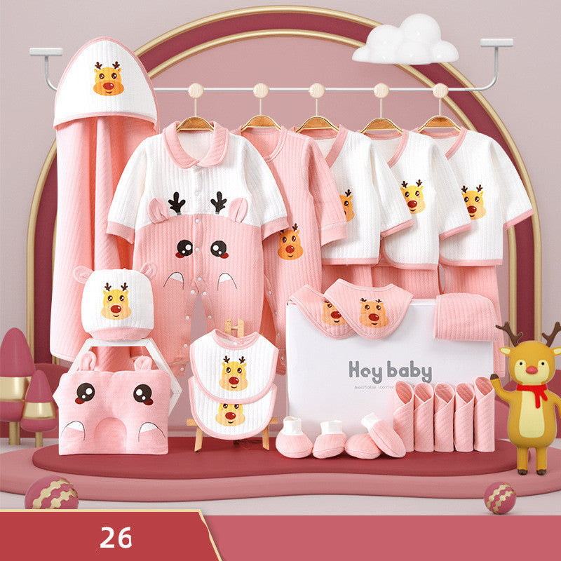 Flag Village Pure Cotton Baby Clothes Set Gift Box