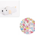 Flag Village Nordic Cute Lovely Cartoon Dull Duck Led Night Light Silicone USB Charging NightLight Holiday Gifts Kids Room Bedside Bedroom