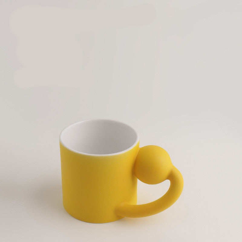 Flag Village Coffee Cup Couple Mug Frosted Ceramic Mug Gift Box Set