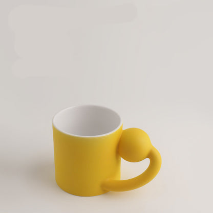 Flag Village Coffee Cup Couple Mug Frosted Ceramic Mug Gift Box Set