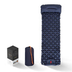Flag Village Outdoor Sleeping Pad Camping Inflatable Mattress With Pillows Travel Mat Folding Bed Ultralight Air Cushion Hiking Trekking