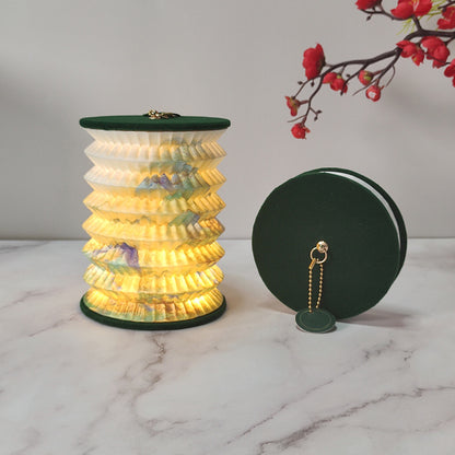 Flag Village Folding Small Lantern For Cultural And Creative Gifts