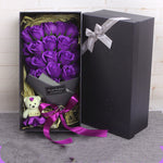 Flag Village Rose Bouquet Soap Flower Gift Box
