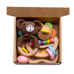 Flag Village Baby Educational Toy Molar Teether Gift Box