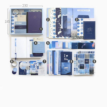 Flag Village Hand Ledger Gift Box Cute Simple Set Notebook