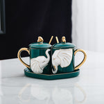 Flag Village Creative Couple Ceramic Cup Set Gift Box