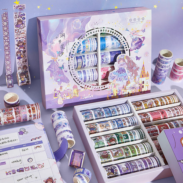 Flag Village Hundred Rolls Of Tape Gift Box Set Cute And Paper Hand Account