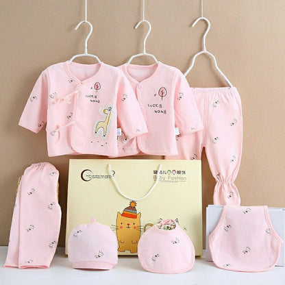 Flag Village Pure Cotton Baby Clothes Spring And Autumn Summer Children Gift Box Set