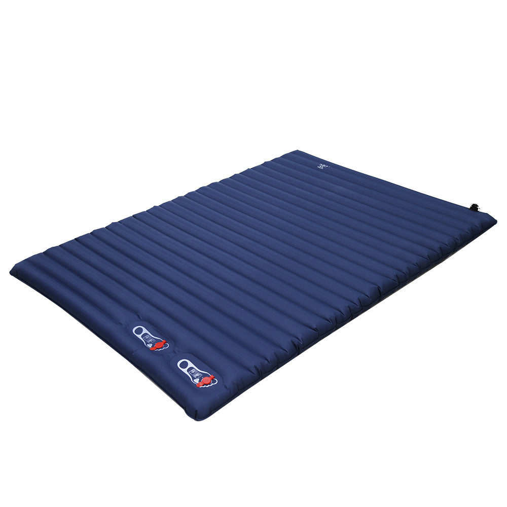 Flag Village Camping Thickened Air Sleeping Pad Camping Moisture-proof Foot Automatic Double Inflatable Cushion