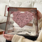 Flag Village Transparent Acrylic Flower Box Eternal Flower Love CD Valentine's Day Gift