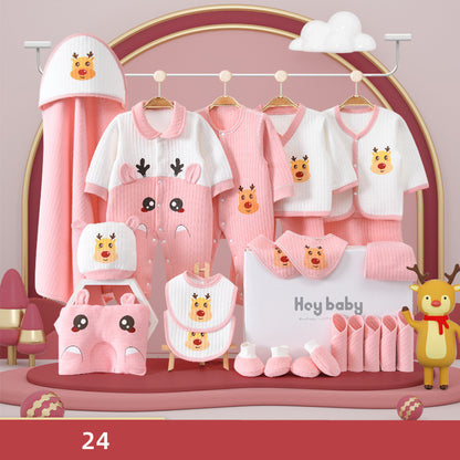 Flag Village Pure Cotton Baby Clothes Set Gift Box