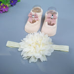 Flag Village New Baby Girl Socks Headband Gift Box