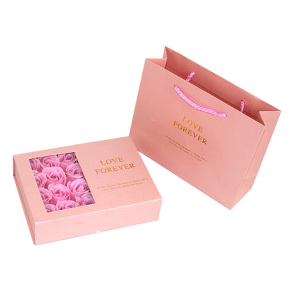 Flag Village Pearl Paper Window Jewelry Lipstick Gift Box Set