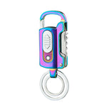 Flag Village Multi-functional Keychain Charging Lighter Mini-portable Cigarette Lighter Wild Camping