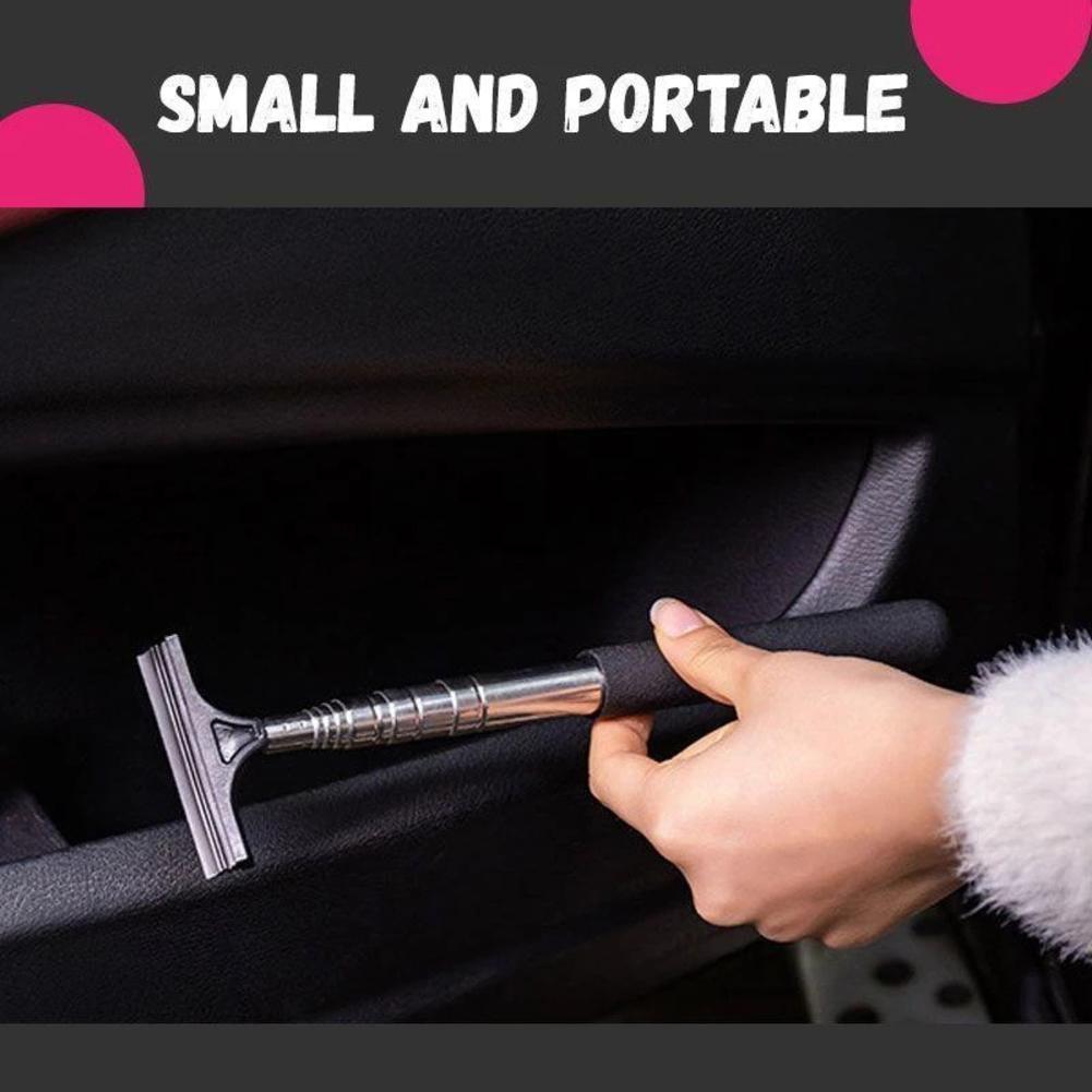 Flag Village Auto Tools Car Rearview Mirror Wiper Retractable Portable Rainy Cleaning Supplies Rearview Mirror Water Remover Glass Rain Cleaning Tool