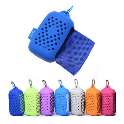 Flag Village Summer Outdoor Fitness Cold Feeling Sports Towel Yoga Gym Ice Towel