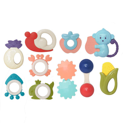 Flag Village Baby Rattle 10 Piece Set, Hand Rattle Gift Box Set