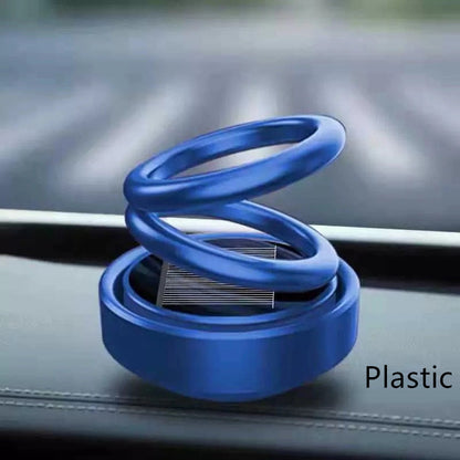 Flag Village Auto Tools Solar Auto Rotation Car Air Freshener Perfume Seat