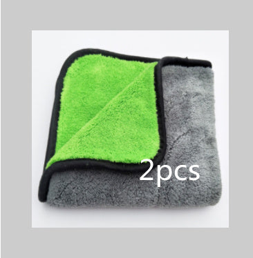 Flag Village Auto Tools Microfiber Car Wash Towel Absorbent Car Supplies Cleaning Cloth