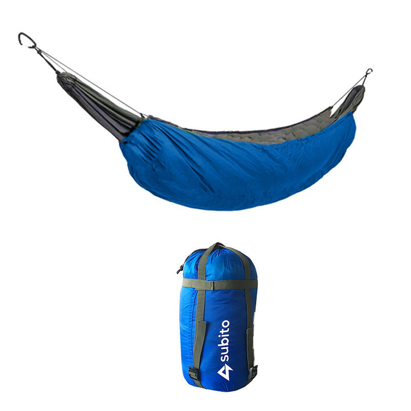 Flag Village Outdoor Portable Hammock Underquilt Hammock Thermal Under Blanket Winter Warm Hammock Insulation Accessory For Camping