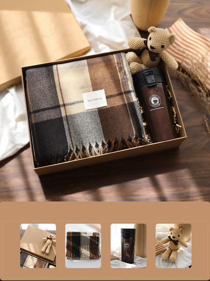 Flag Village Men's Practical Scarf Gift Box Set