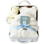 Flag Village Baby Gift Box Thick Quilted Polar Bear Romper Jumpsuit For Men And Women