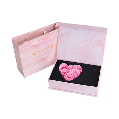 Flag Village Mothers Day Rose Gift Box Soap Flower Artificial Rose Window