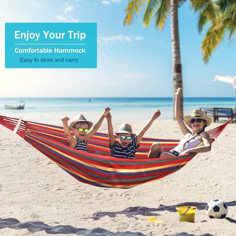 Flag Village Camping Hammock Balance Hammock Travel Beach Trekking Hammock
