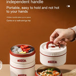 Flag Village Employee Customer Lunch Box, Bento Tableware, Gift Box Set