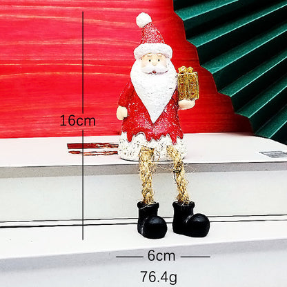 Flag Village Christmas Gifts Resin Christmas Snowman Night Light Decoration Christmas Gifts Crafts