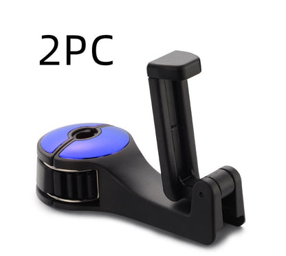 Flag Village Auto Tools Car Headrest Hook Phone Car Holder Car Hanger For A4 B6 Seat Back Hanger Storage Hook Phone Holder Auto Fastener Clip