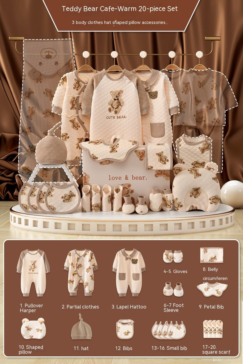 Flag Village Newborn Gift Box Newborn Baby Meeting Etiquette Clothes Suit