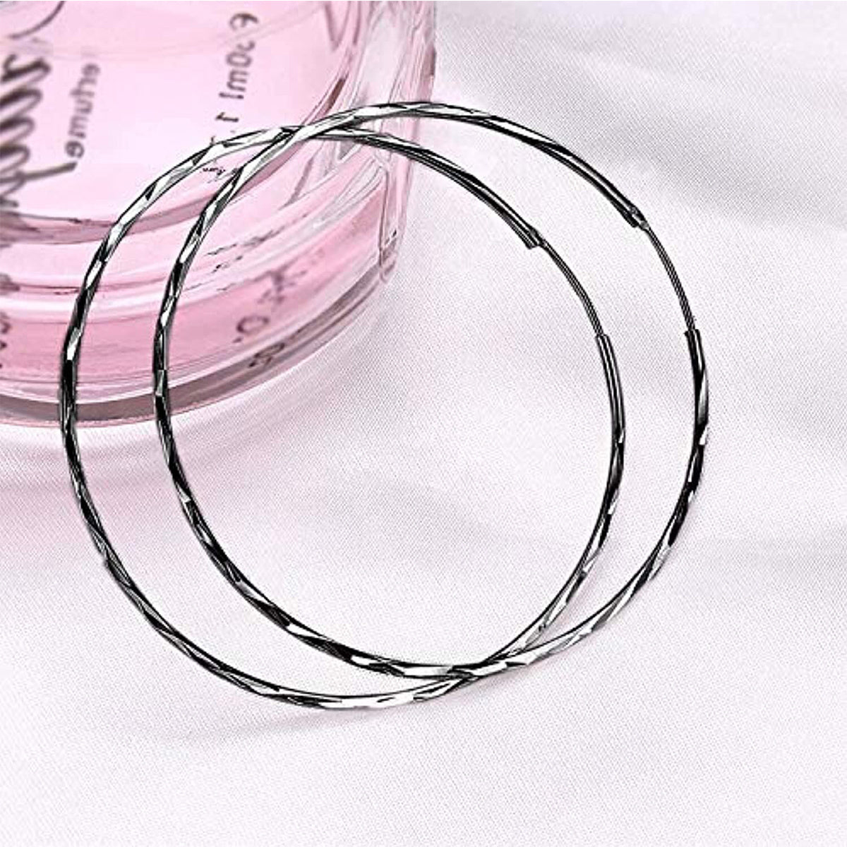 Flag Village Sterling Silver Classic Hoop Drop Earrings Jewelry Gifts for Women 20mm