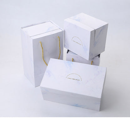 Flag Village European Style Marbled Gold Rim Mug Gift Box Set