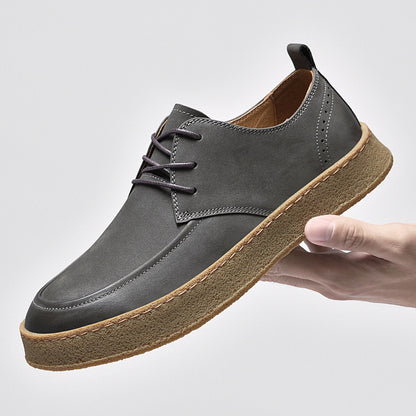 Flag Village Men's Outdoor Cowhide Casual Sneakers