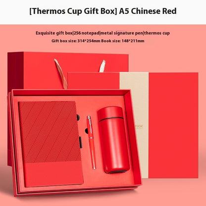 Flag Village Notebook Gift Box Vacuum Cup Set Business Gift Company Activity High-end Practical Gift