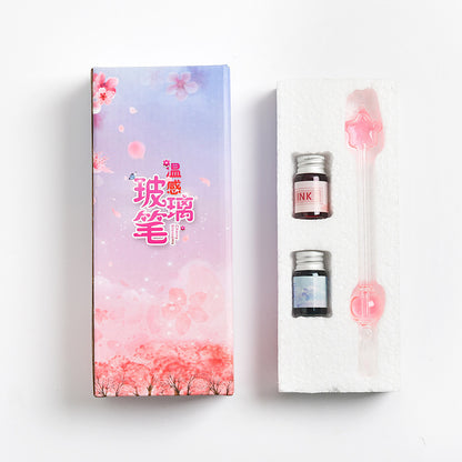 Flag Village Student Temperature Glass Pen Color Gift Box Set