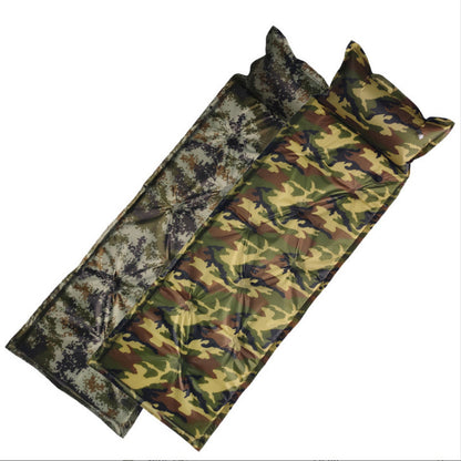 Flag Village Camo Automatic Inflatable Cushion With Pillow Outdoor Camping Camping Damp