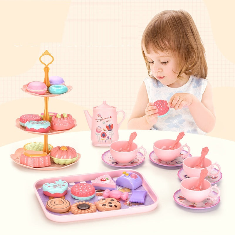 Flag Village Girl Play House Simulation Food Dessert Cake Toy Gift Box Set