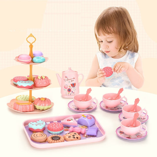 Flag Village Girl Play House Simulation Food Dessert Cake Toy Gift Box Set