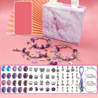 Flag Village Children's Diy Handmade Beaded Bracelet Creative Jewelry Set Gift Box