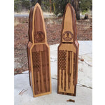 Flag Village Fathers Day Red Wine Wooden Gift Box